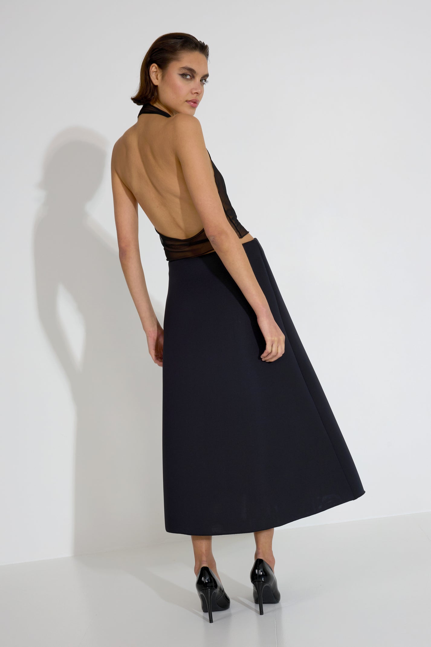 SCUBA LONG SKIRT